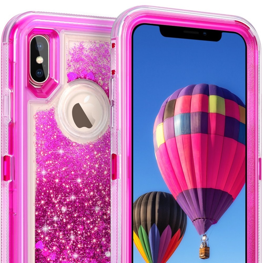 Fits iPhone  Glitter Liquid Bling Case